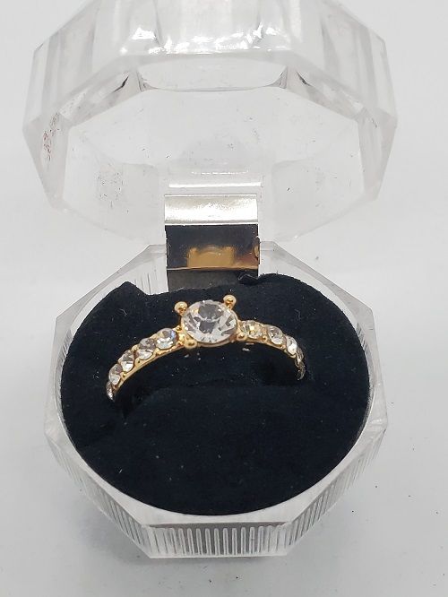 24 Karat Gold Proposal Engagement Ring