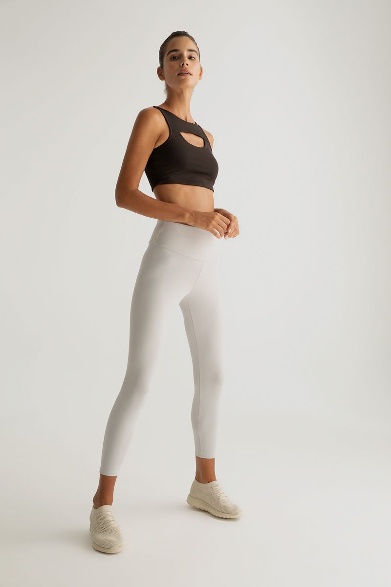 Woman Legging Fit Knitted Leggings-Grey