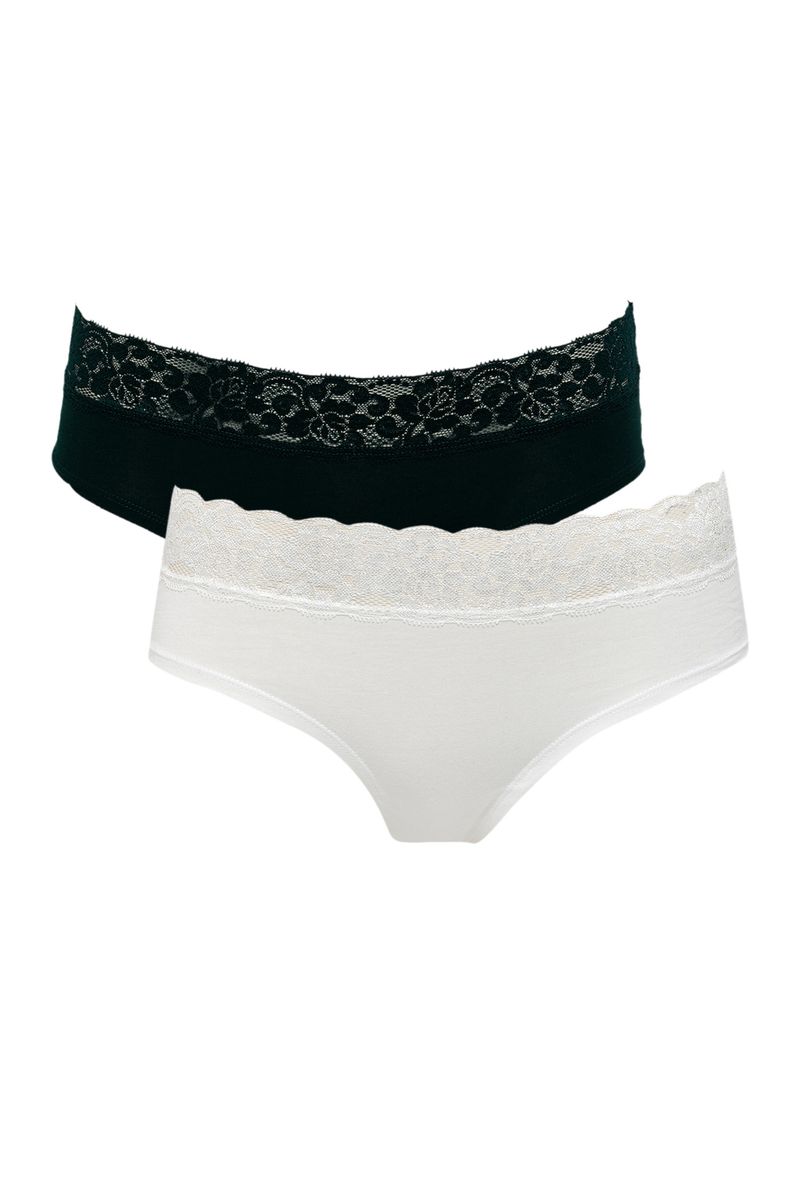 Women- 2-Pack Hipster Underwear Package Slip-Green