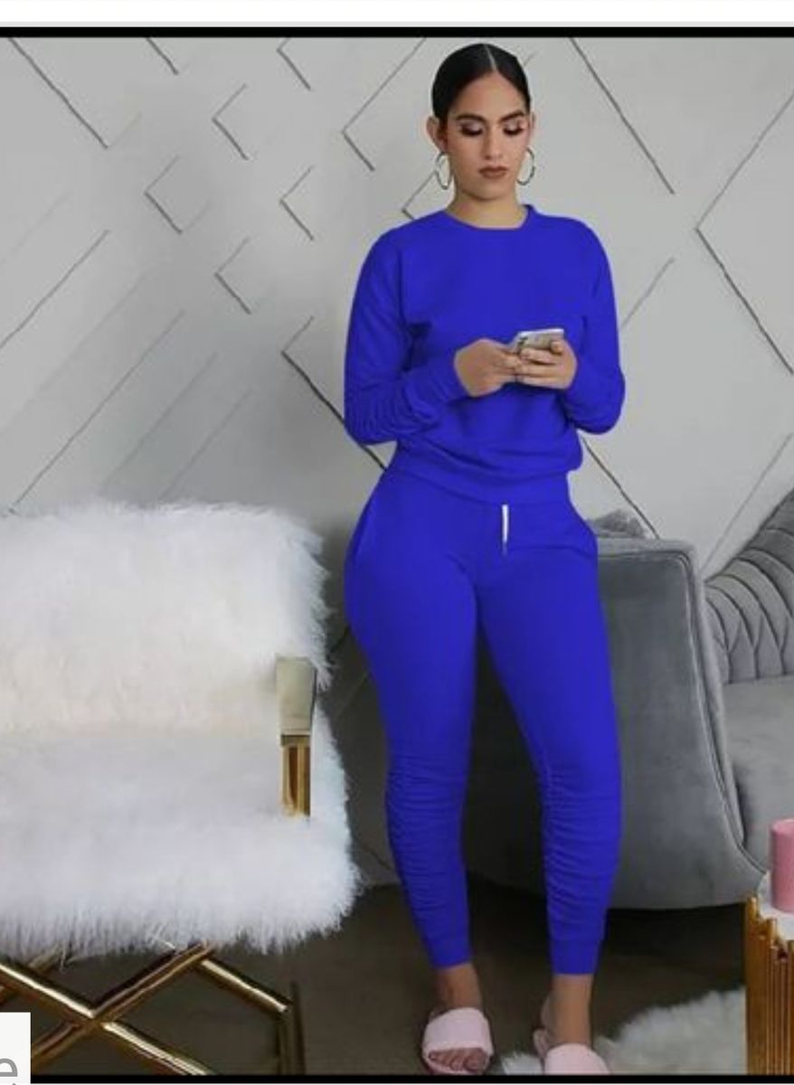 Blue Elegant Classy Two-piece