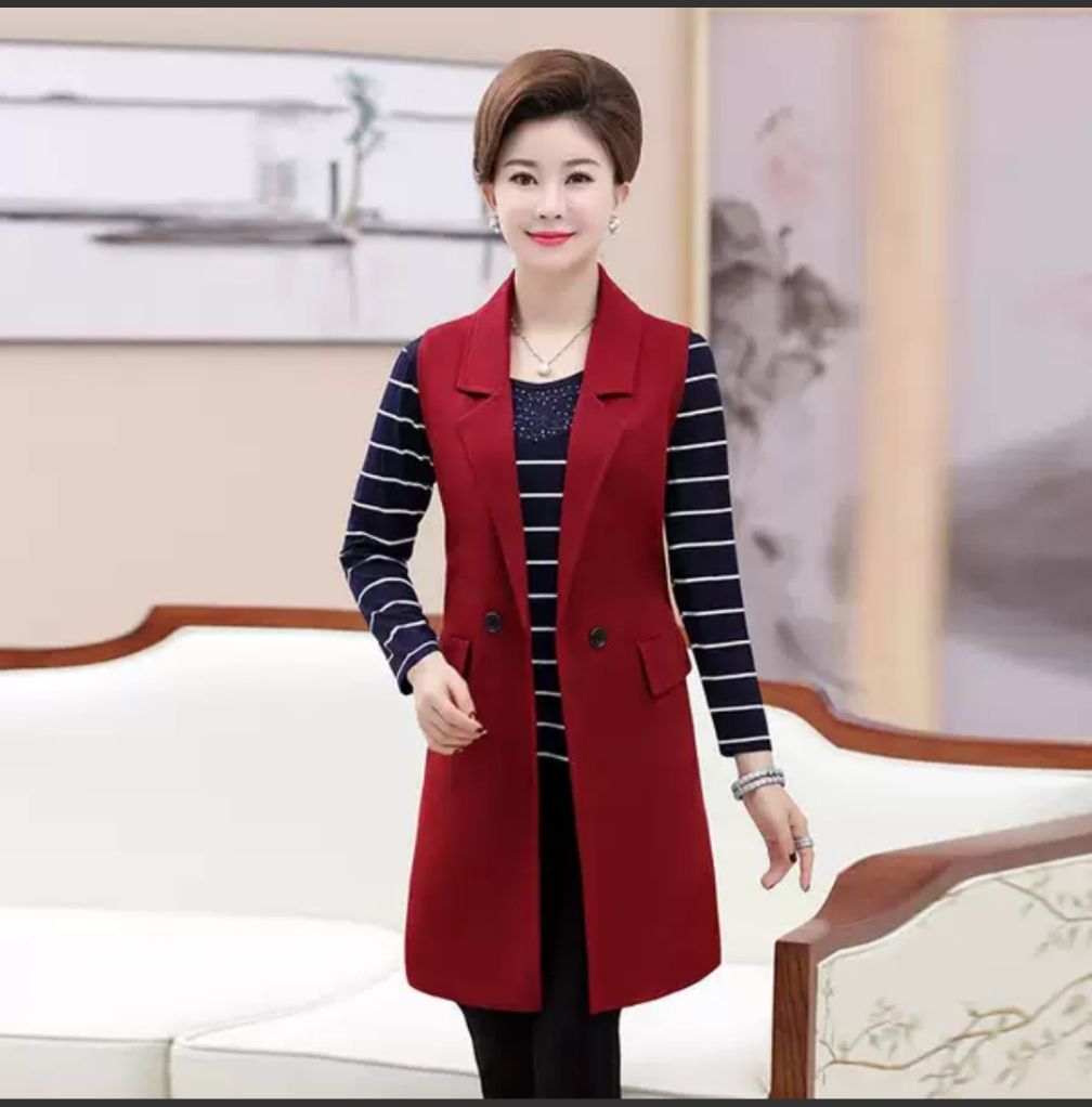 Ladies Kimono Jacket - Wine