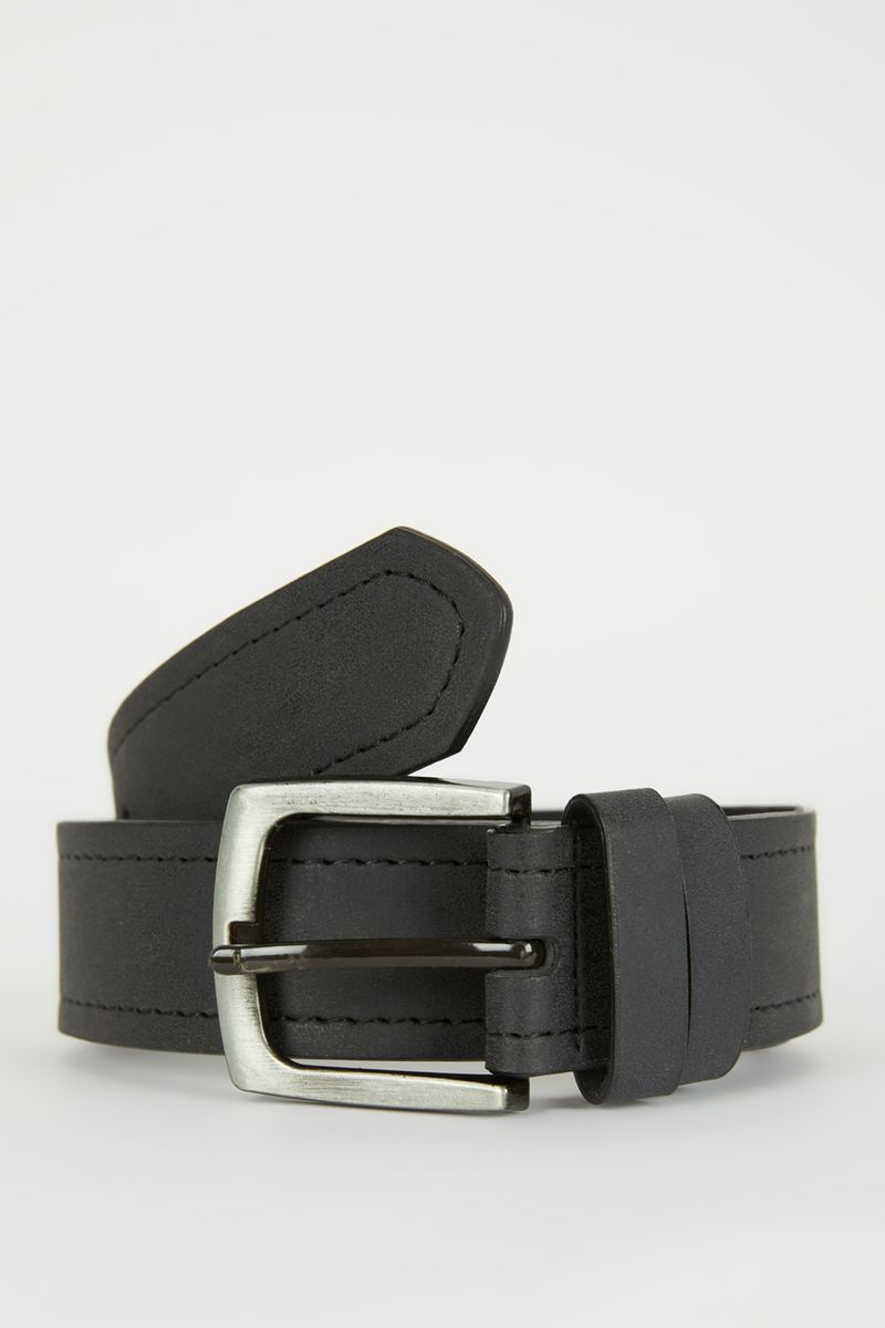 Man Casual Belt - Black