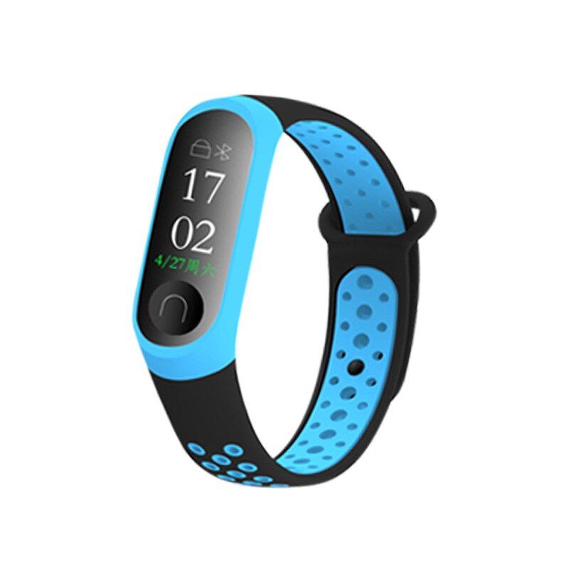 Colorful For Xiaomi Band 4 Bracelet Breathable Mi Band 4 Bracelets For Xiaomi MiBand 4 Replacement Double Color Strap