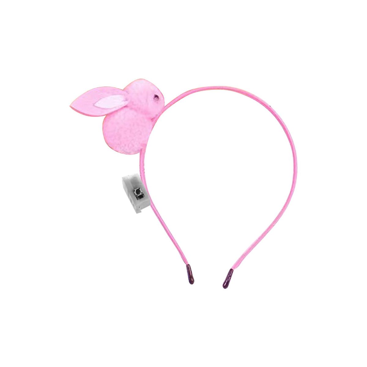 LED Headband Lovely Plush Bunny Decor LED Glowing Headband Pink