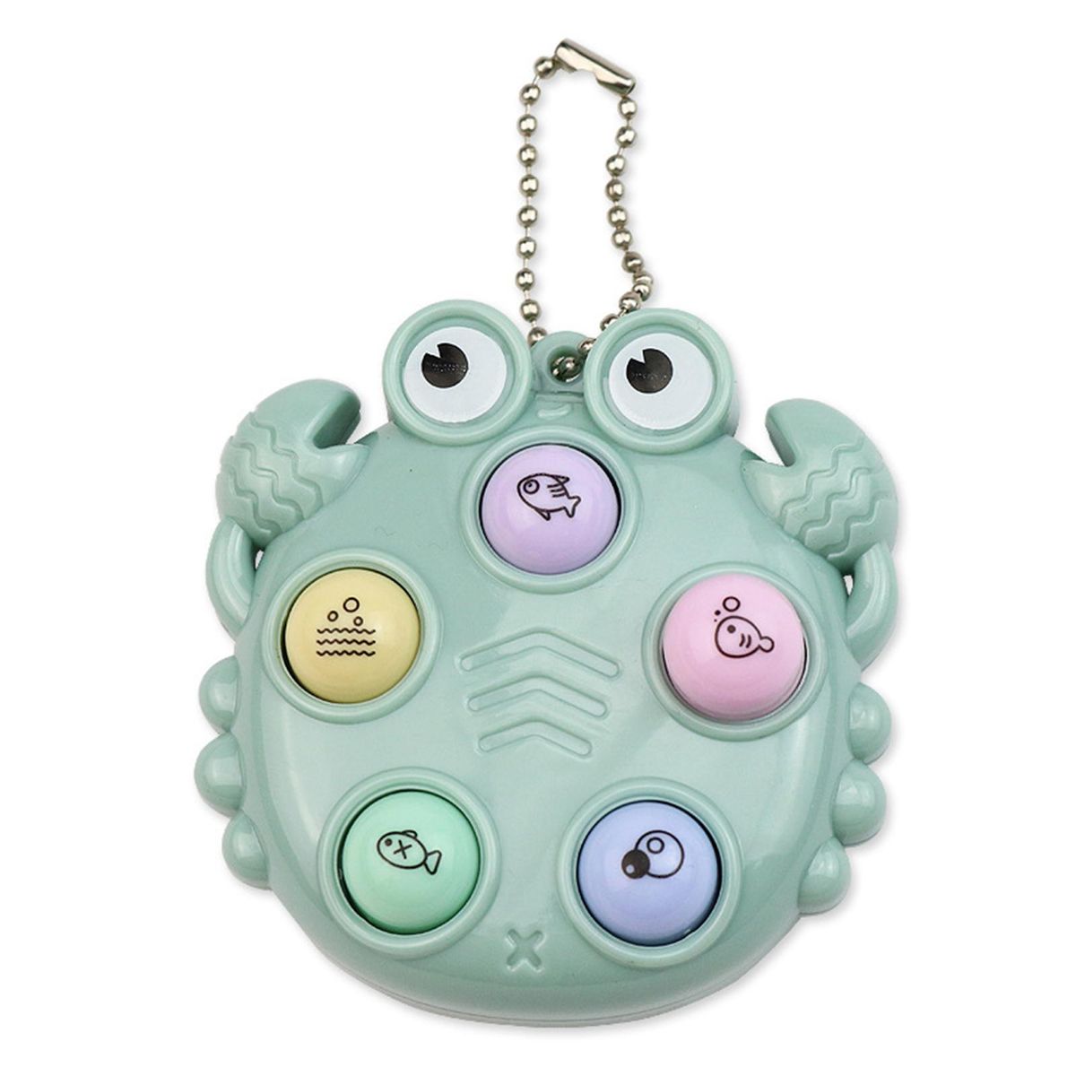 Mini Game Console Whack-a-mole Mini Game Console Keychain Green