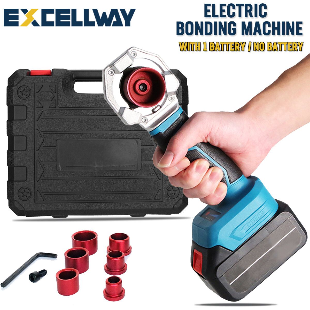 Excellway Rechargeable Hot Melt Machine Cordless PPR Water