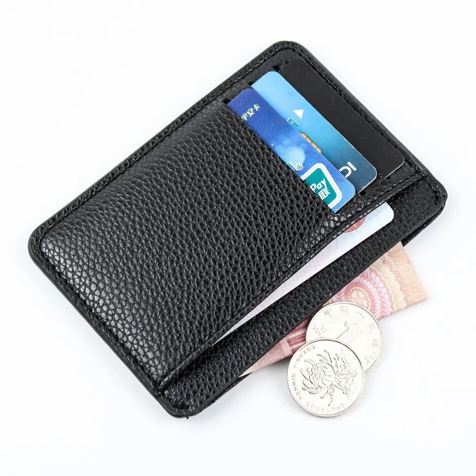 Genuine Leather Card Holder - Coffee