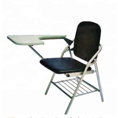 Folding Study Or Training Chair With Writing Pad