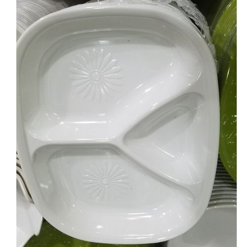 12 Pieces 3 Sides Unbreakable Ceramic Plates