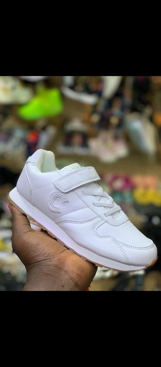 Children White Sneakers For Outing And School White