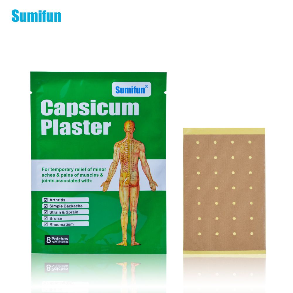 Massage & Muscle Strain Body Sprain 8Pcs/1bag Care Pacth Capsicumplaster Back Pain Joint Health And K02001