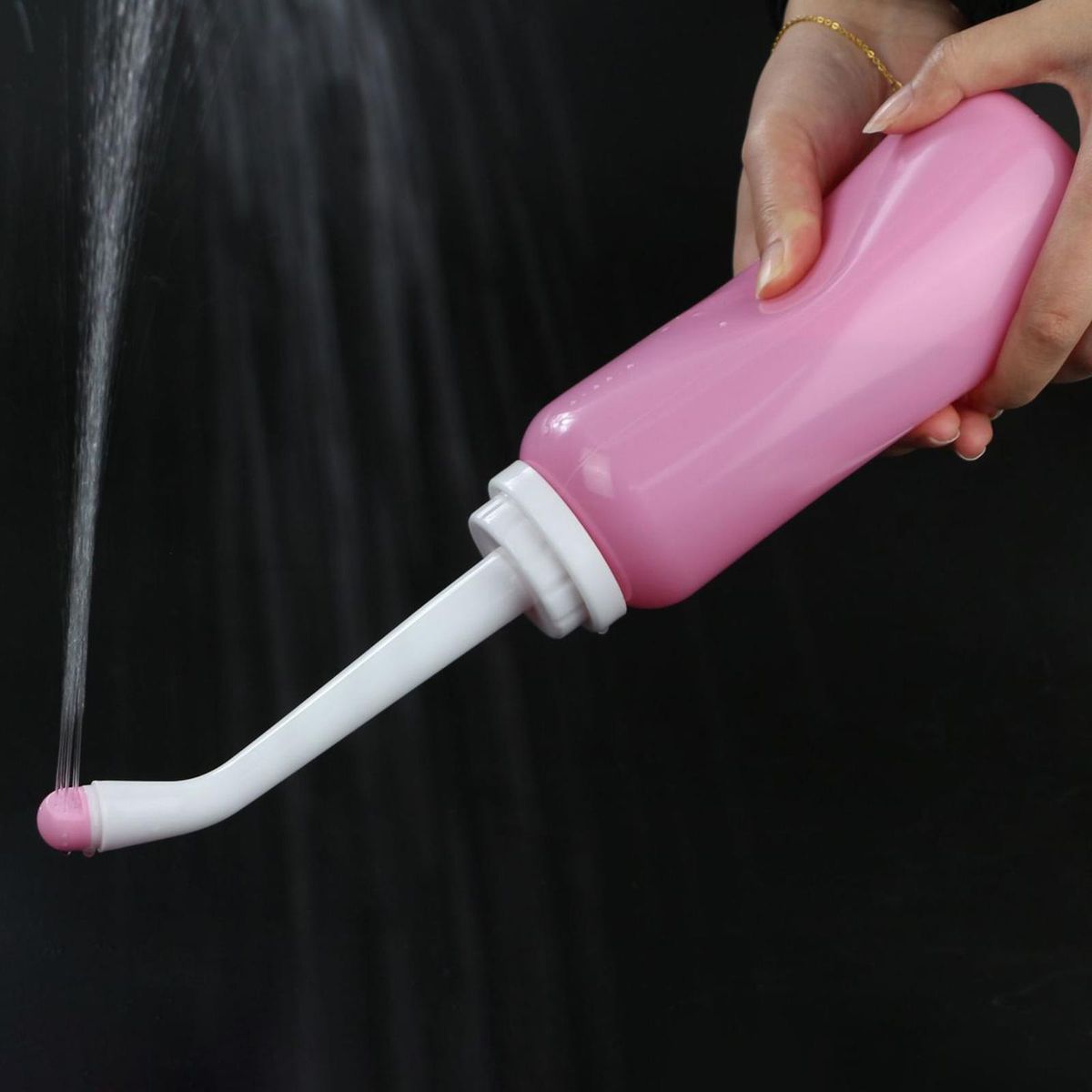 Douche Cleaner Women Bidet Bottle TPE High Pink