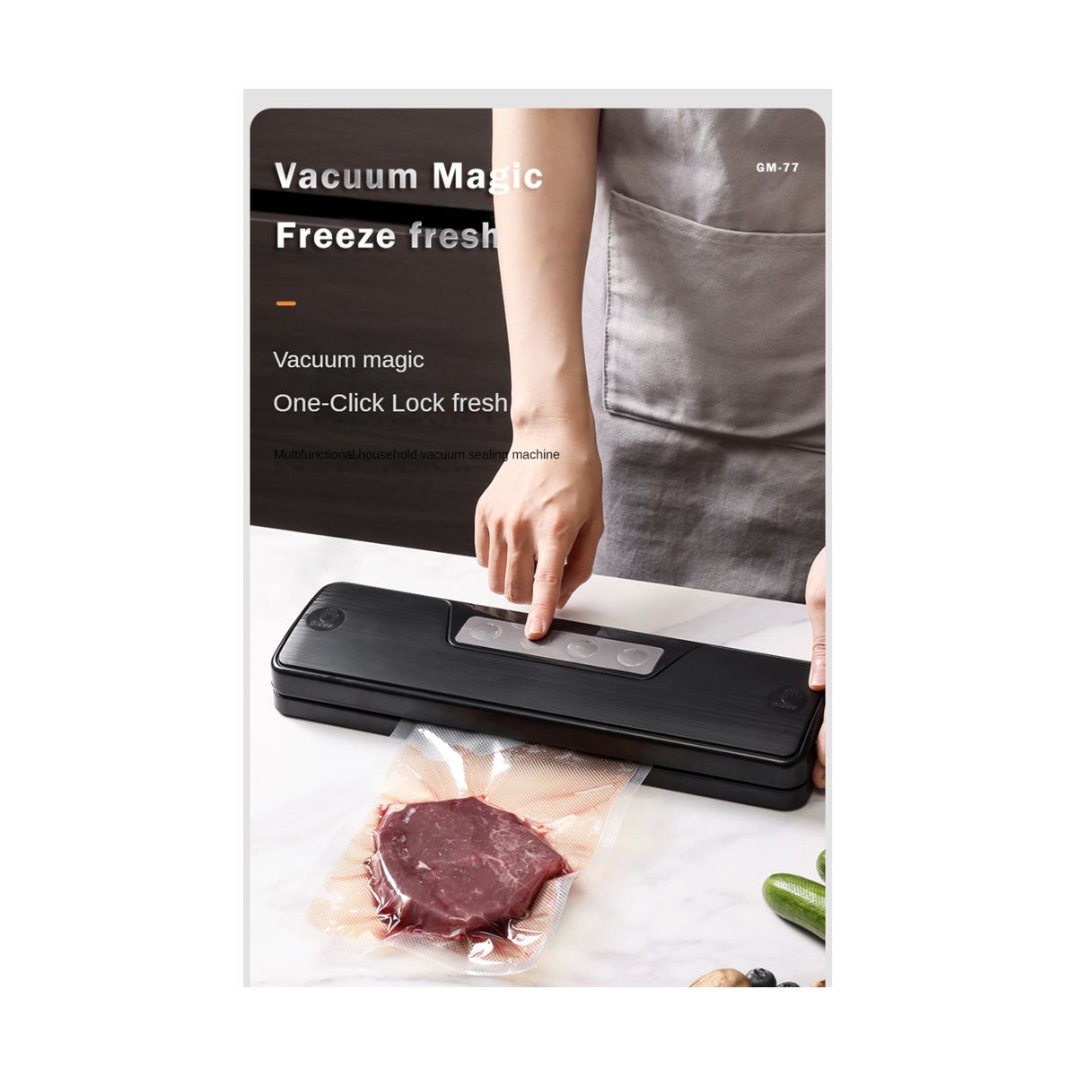 Mini Electric Vacuum Food Sealer Dry&Wet Vacuum Sealer