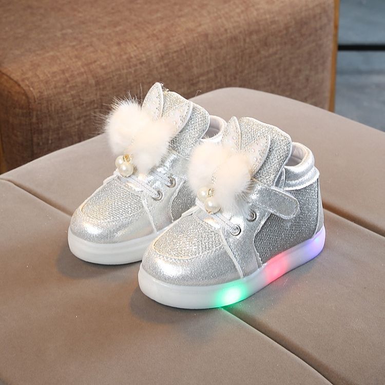 Cartoon Children Shoes With LED Light