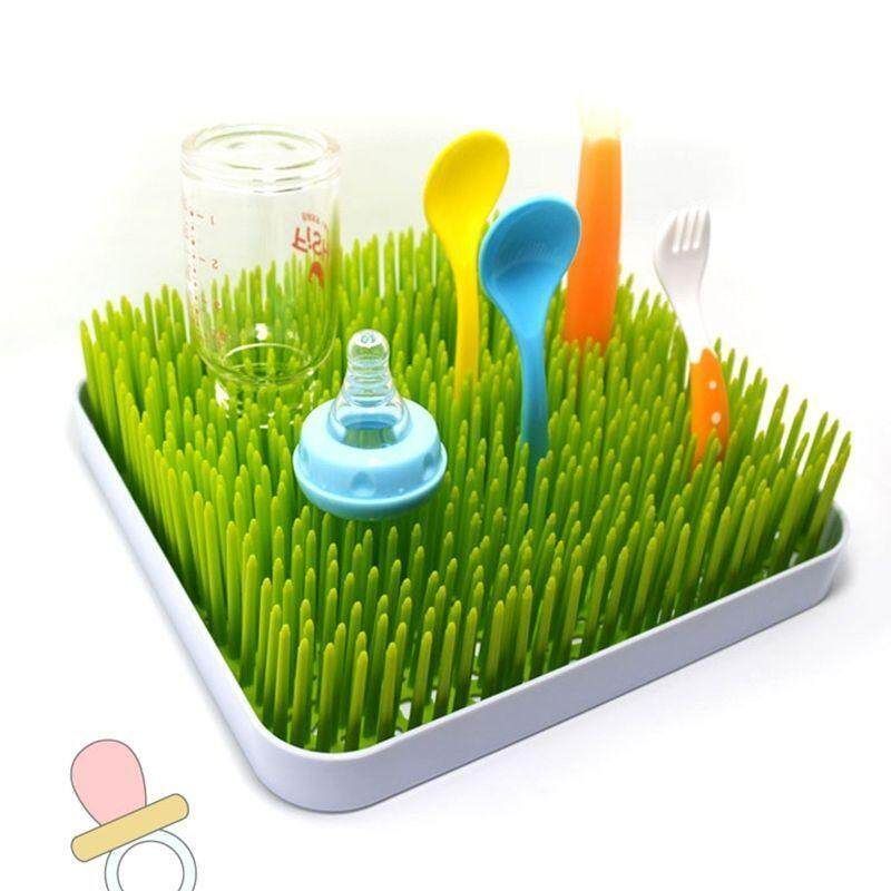 Boon Grass Countertop Bottle Drying Rack (Green Lawn)