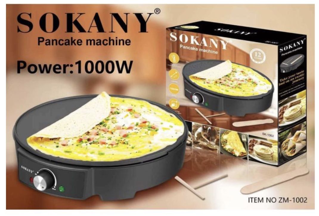 Sokany Electric Non Stick Pancake Baking Machine