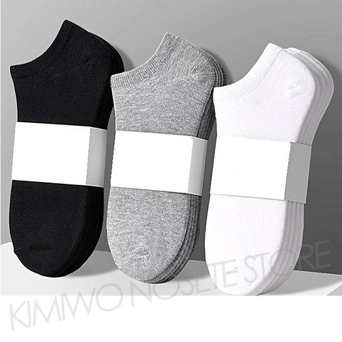 S03 Men's Fashion 6 In 1 Grey Black White Ankle Socks