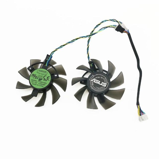 75mm T128015bu Fd8015u12d 6pin Cooling Fan For Asus Tuf Gtx