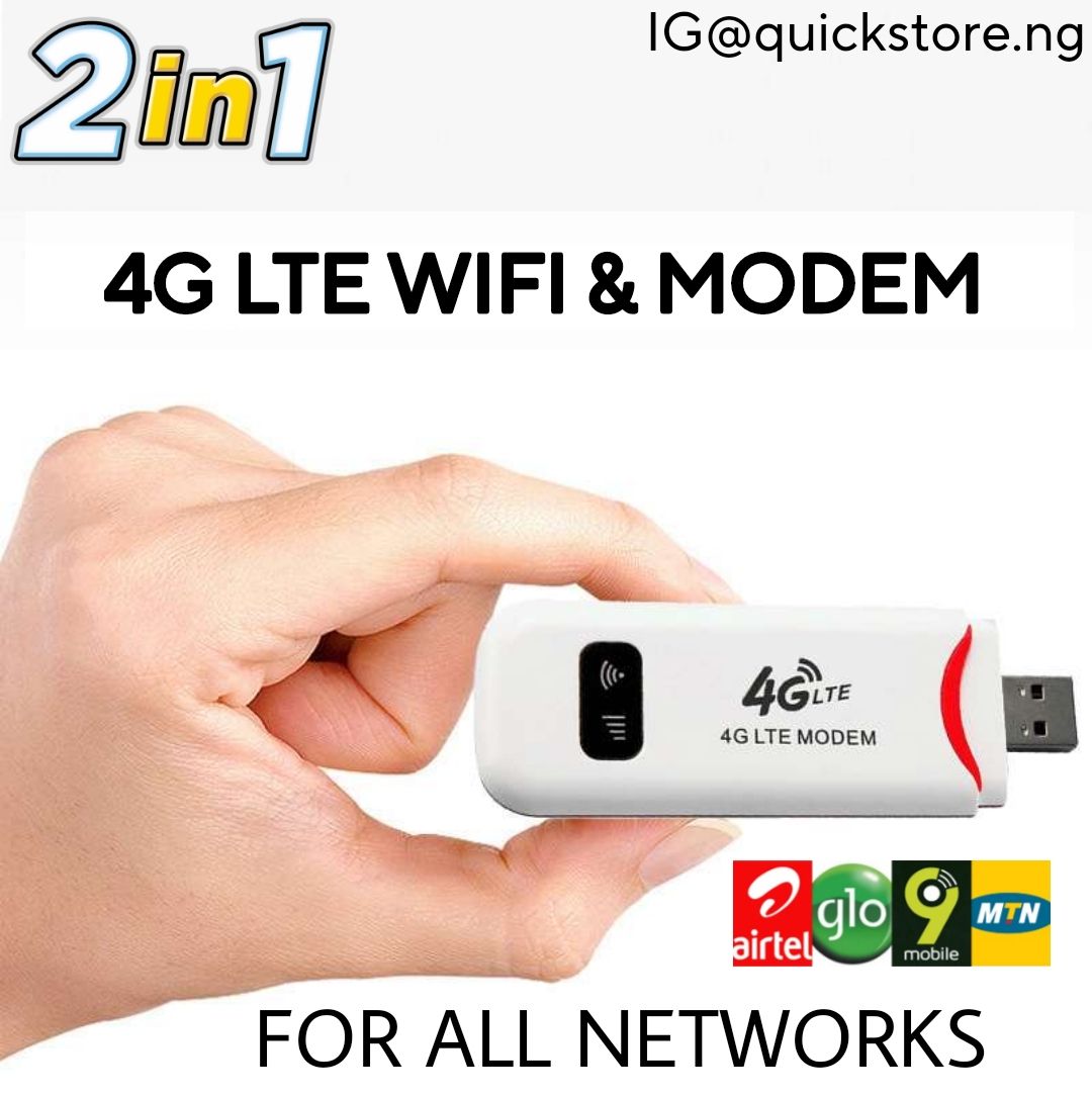 Universal Usb 4G Wifi Modem ALL NETWORK Mifi Mtn Airtel Glo Etisalat Spectranet Smile Etc