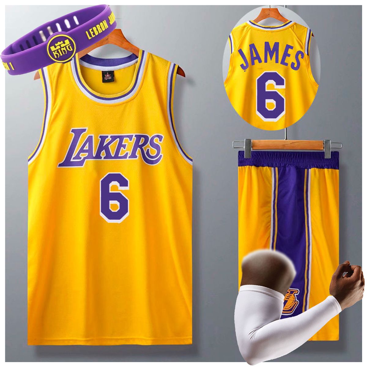 LeBron James Jersey, Los Angeles Lakers Vest Shorts