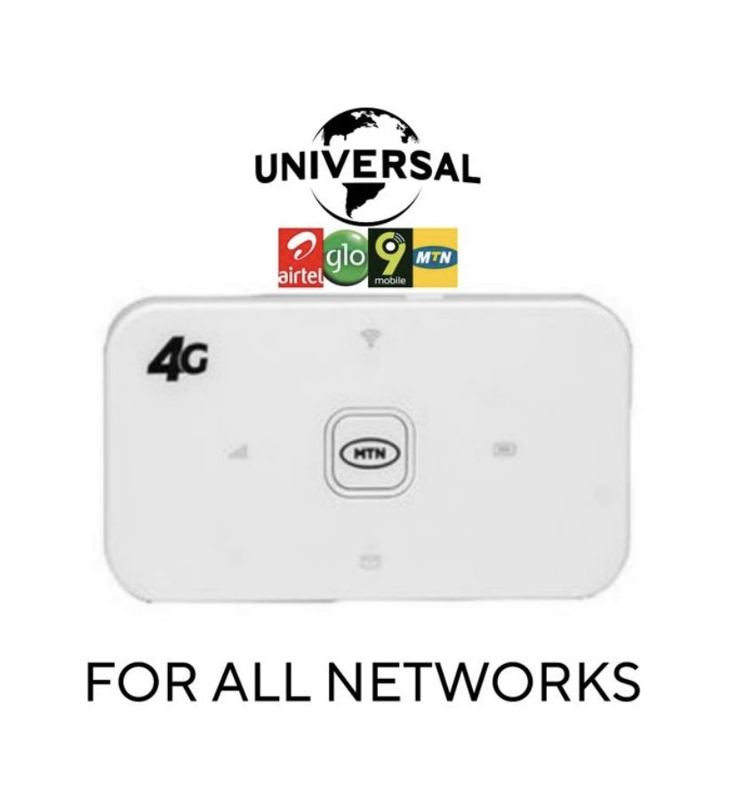 Universal 4GLTE Pocket Wifi Mobile Mifi For All Networks ( Airtel, Glo, Spectranet Mtng Smile)