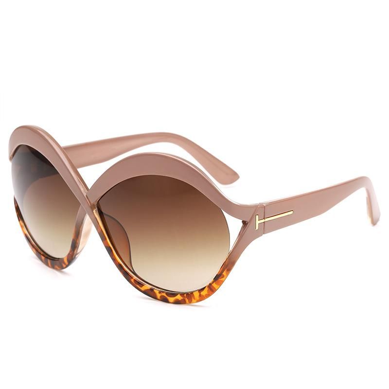 Women's Sunglasses Hollow Large Frame Sunglasses Orange