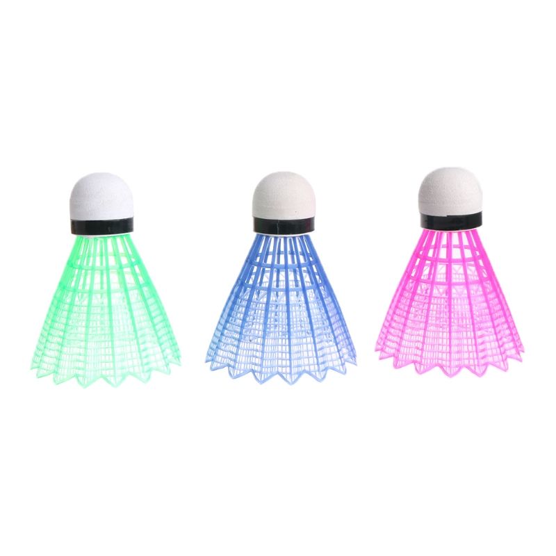 3pcs LED Badminton Ball Glowing Light Up