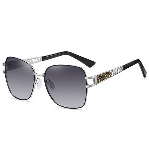Ladies Diamond Fashion Metal Polarizing Sunglasses