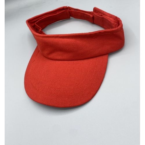 Stylish Unisex Red Visor Hat