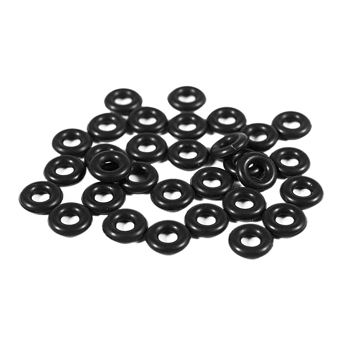 30 Pcs 2.5mm x 6.5mm x 2mm Rubber O Rings for