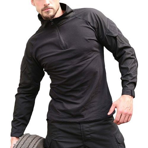 Men's Combat Shirt Long Sleeve T-Shirt Fashion Men Top