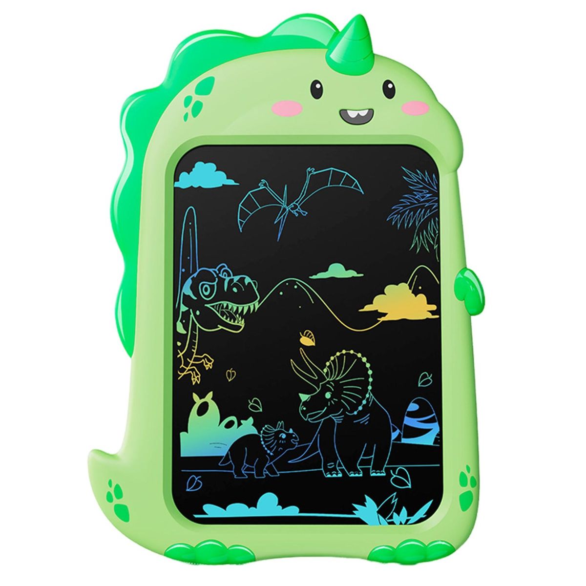 Colorful Doodle Board Dino Doodle Pad 8.5-inch Lcd Writing for Kids Green