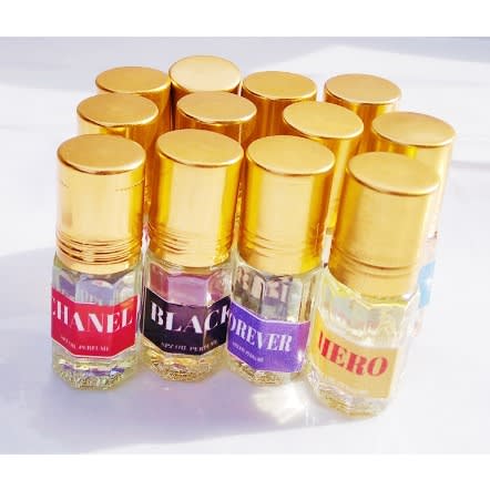 Undiluted Oil Perfumes 3mls X 12 Bottles