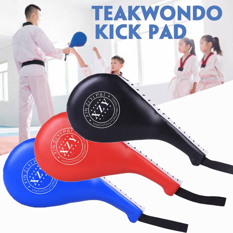 Taekwondo Double Kick Pad Target Tae Kwon Do Karate Kickboxing Martial Art Traning Gear Red