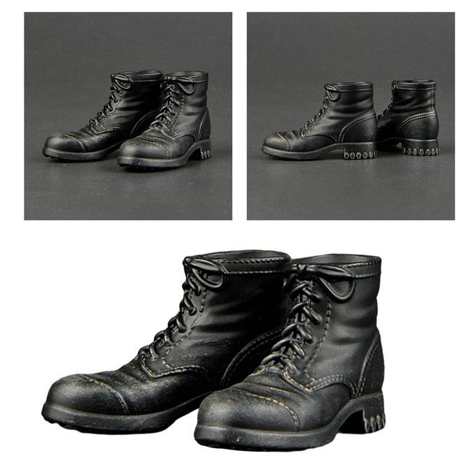 Miniature 1/6 Soldier Combat Shoes Male 12'' Action Without Leggings