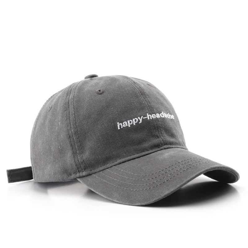 Boys And Girls Face Cap Outdoor Baseball Hats - Gray