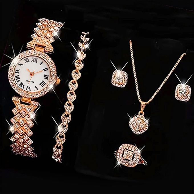 5 IN 1 Elegant Ladies Wristwatch