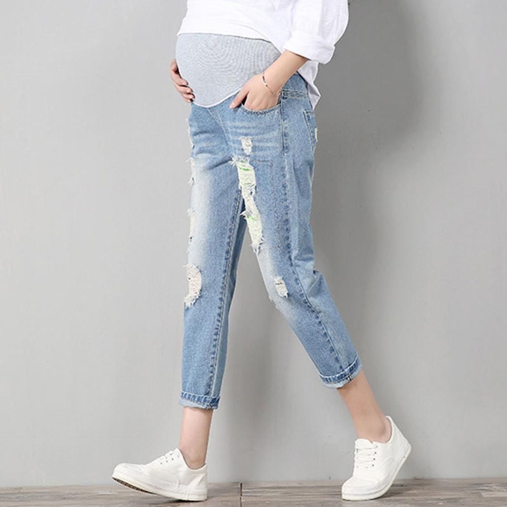 Women Maternity Jeans Maternity Pants Clothes For Pregnant Trousers Prop
