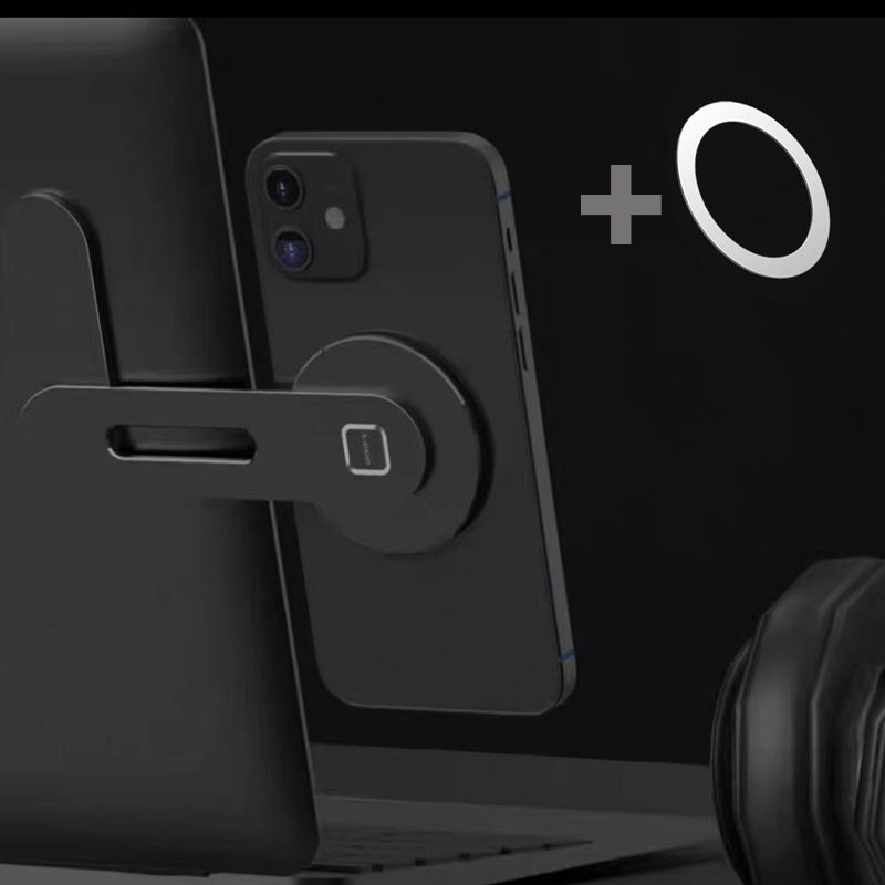 Magnetic Phone Holder For IPhone 12 Pro Metal Laptop Phone Stand For IPhone 13 Holder Side Mount Tablet For IMac Bracket