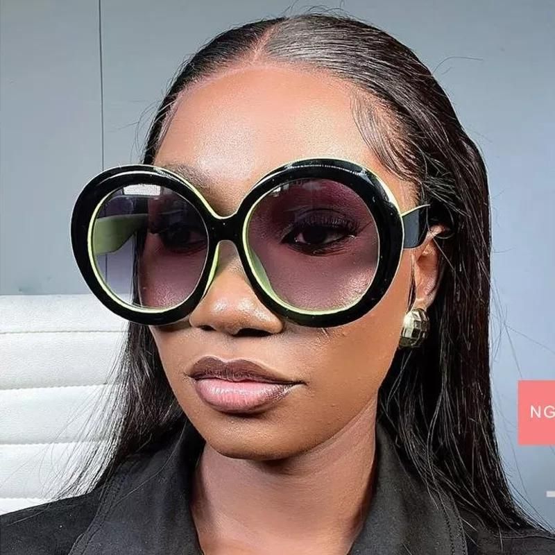 Women New Fashion Round Oversized Sunglasses
