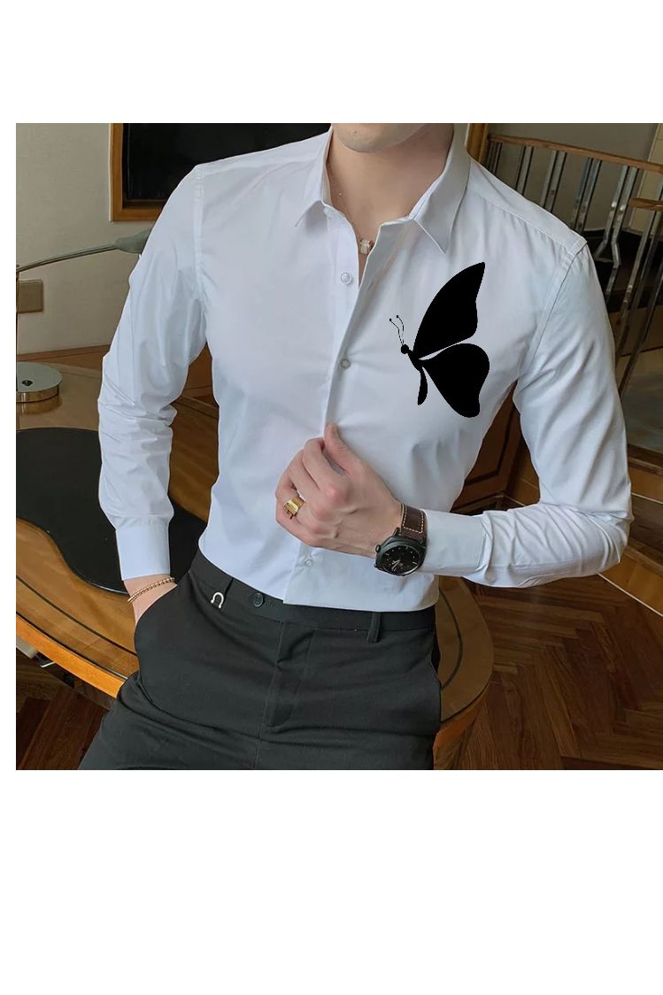 Pure Design Cotton Long Sleeves Shirt - White