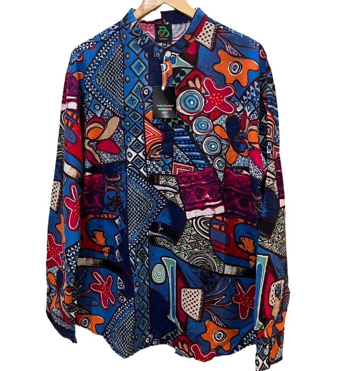 Men Multi Colour Casual Long Sleeves Shirt