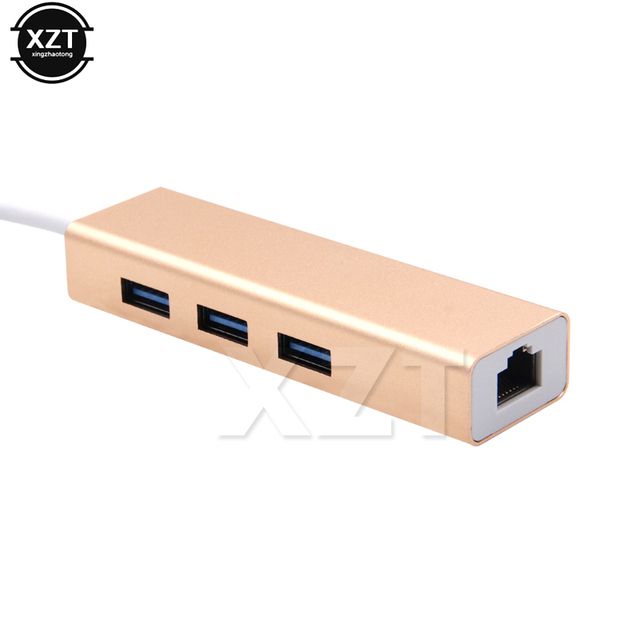 Usb 3.0 Hub Type C To Ethernet Network Adapter 1000 Mbps