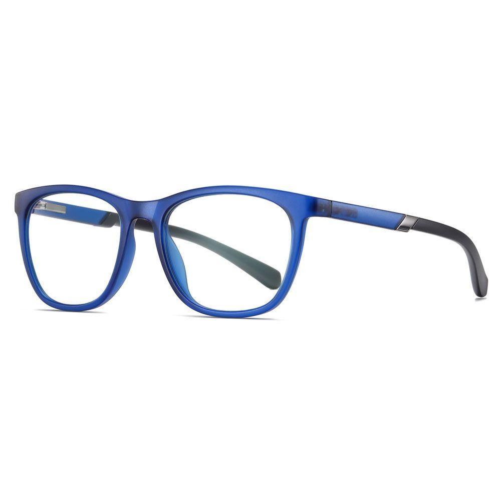 Mens Blue Light Blocking Glasses Square TR90 Eyewear Frames