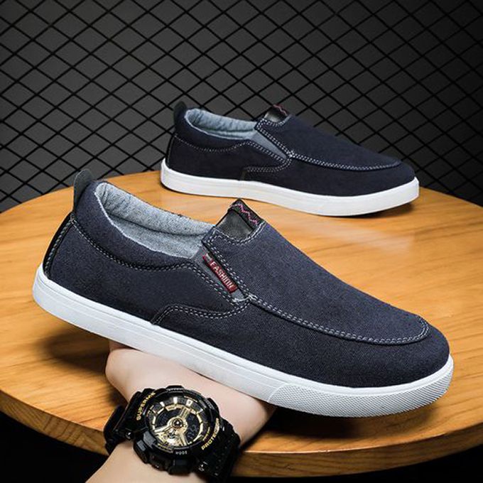 Men's Sneakers Soft Sole Canvas Shoes - Blue