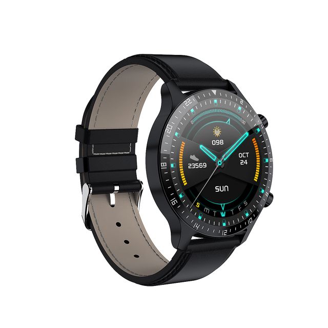 P32 HD Screen Smart Watch Men Full Touch Blood Pressure Heart Rate Monitor Women Fitness SmartWatch GT2 Waterproof IOS Android(#P32-Black)