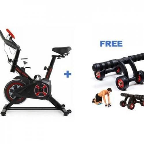 Home Use Spinning Bicycle + Free AB Roller Trainer