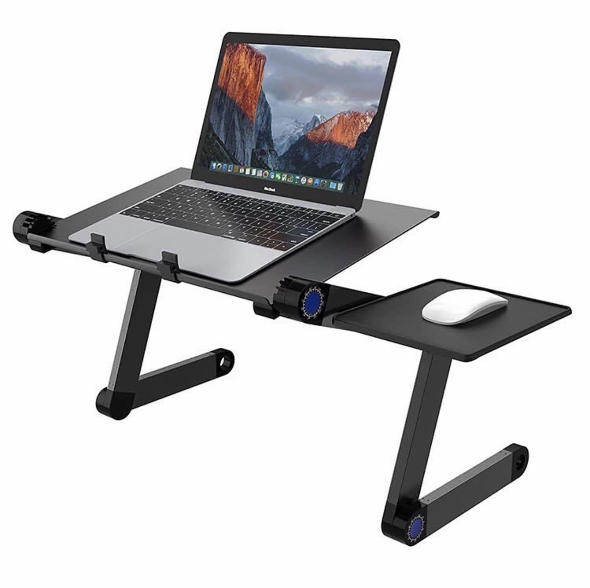 Universal Adjustable Laptop Table + Cooling Fan & Mouse Tray