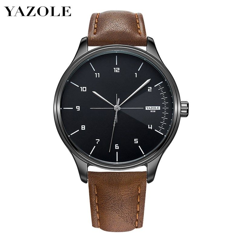 Top Luxury Brand Watch Famous Fashion Sports Cool Men Quartz Watches Wristwatch Gift For Male YZL502H-Brown-H