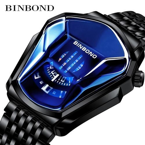 Top Luxury Stainless Steel Men Waterproof Wristwatch